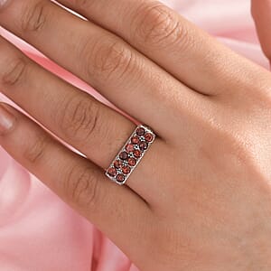 Mozambique Garnet Ring in Stainless Steel (Size 10.0) 1.75 ctw