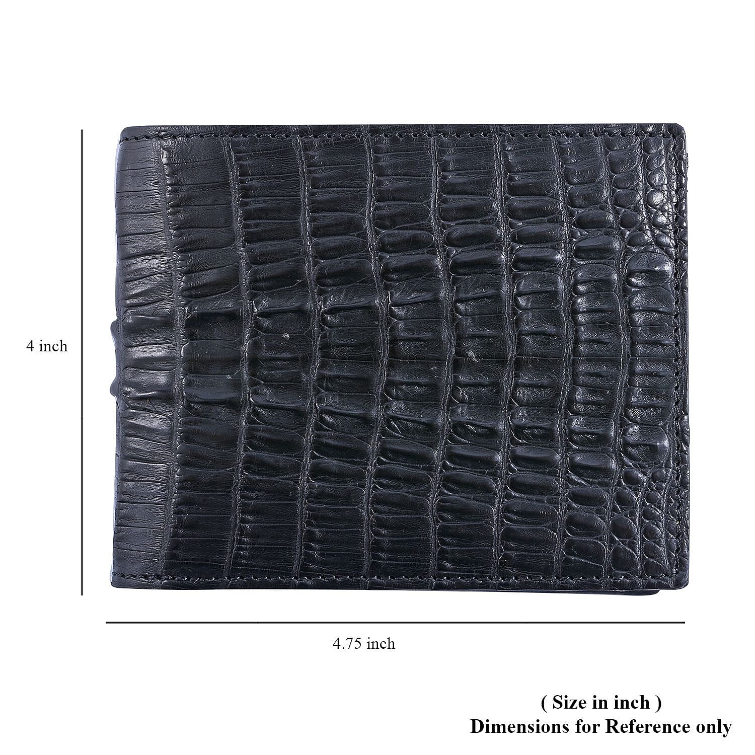 【ReZARD】Crocodile Medium Wallet ブラック　ケース ReZARD】Crocodile Medium Wallet