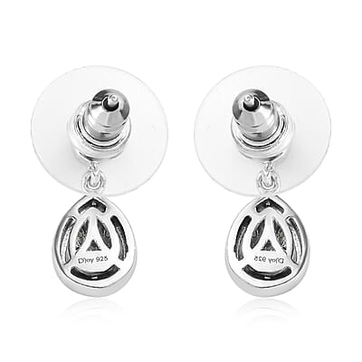 Narsipatnam Alexandrite Dangling Earrings in Platinum Over Sterling Silver 0.65 ctw