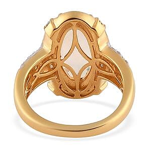 Ethiopian Welo Opal and Multi Gemstone 2.90 ctw Ring in Vermeil Yellow Gold Over Sterling Silver (Size 5.5)