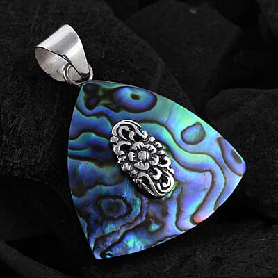 Abalone Shell Triangular Pendant