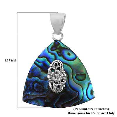 Abalone Shell Triangular Pendant