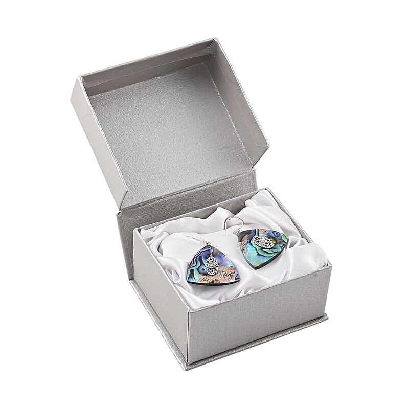Abalone Shell Earrings in Sterling Silver