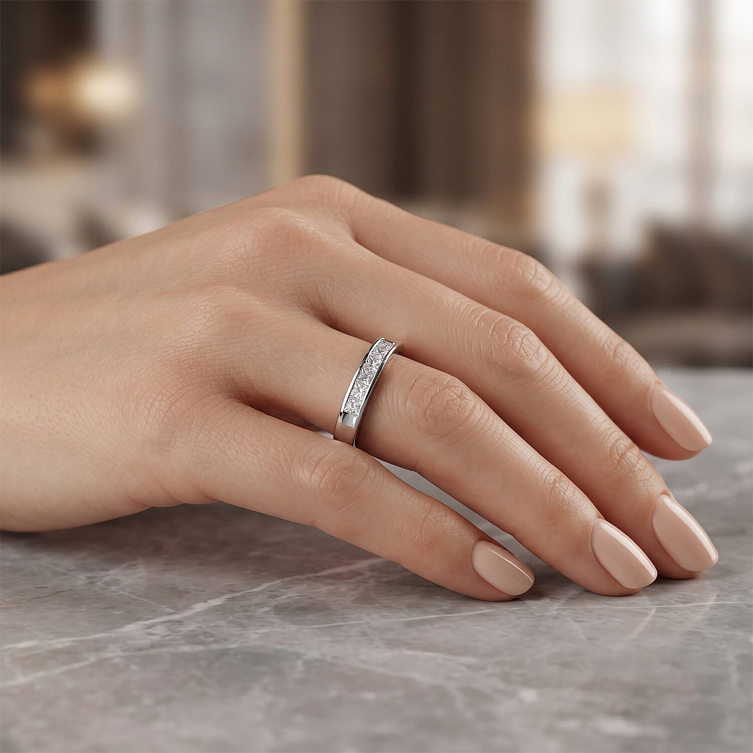 Diamond SI 0.50 ctw Ring in 950 Platinum (Size 10.0)
