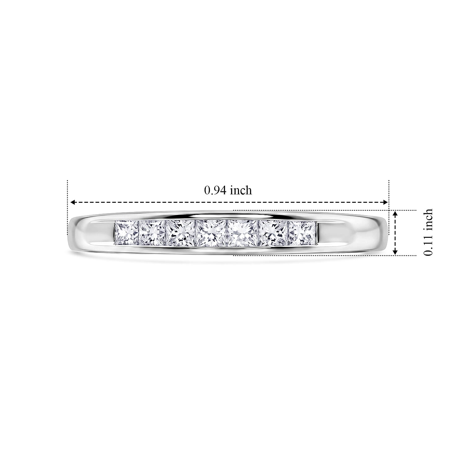 Diamond SI 0.50 ctw Ring in 950 Platinum (Size 10.0)