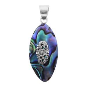 Abalone Shell Pendant in Sterling Silver