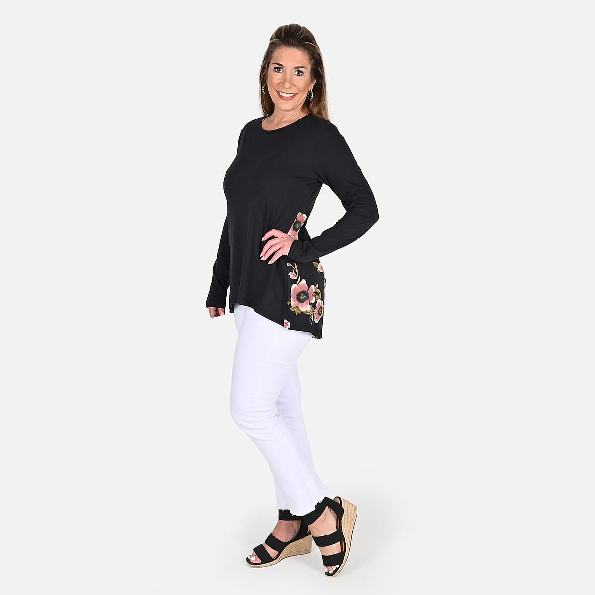 Tamsy Black Full Sleeves Top - XL image number 0