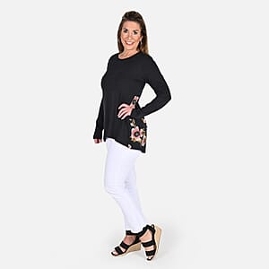 Tamsy Black Full Sleeves Top - XL