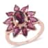 Orissa Rhodolite Garnet Floral Ring in Vermeil Rose Gold Over Sterling Silver (Size 5.0) 3.40 ctw image number 0