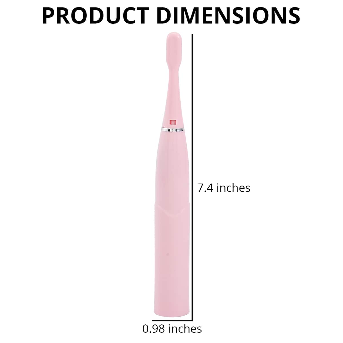 Pink Electric Toothbrush with 4 Replaceable Brush Heads image number 3