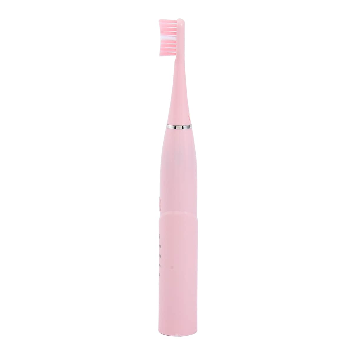 Pink Electric Toothbrush with 4 Replaceable Brush Heads image number 4