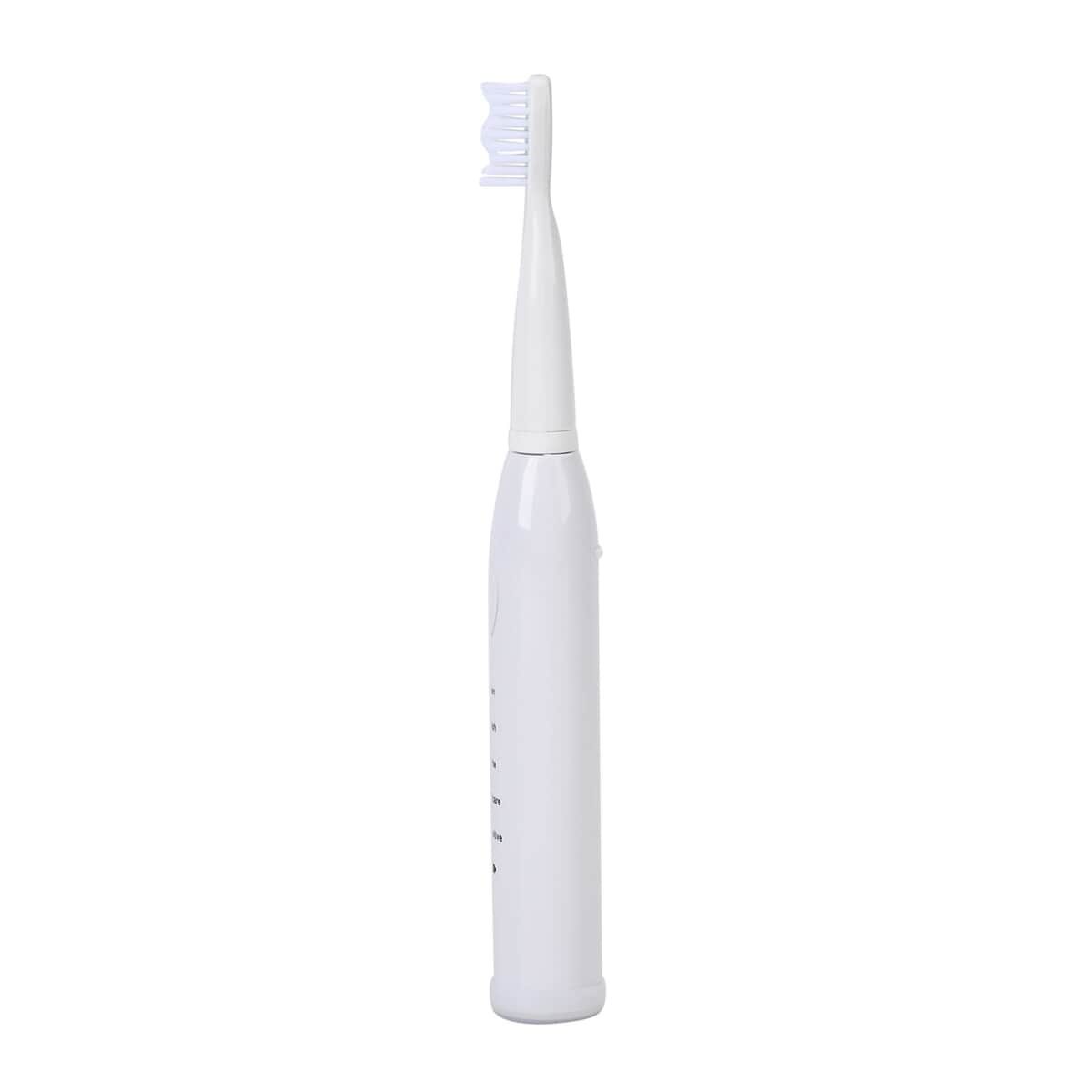 White Electric Toothbrush with 4 Replaceable Brush Heads image number 2