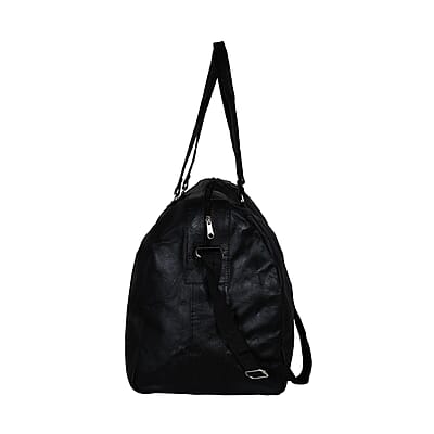 Closeout Deal Black Genuine Cow Leather Duffle Bag