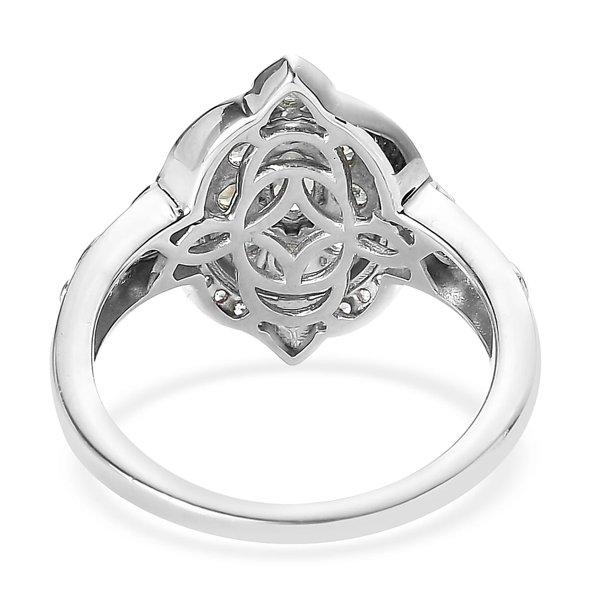 Narsipatnam Alexandrite and Natural White Zircon Ring in Vermeil Yellow Gold and Platinum Over Sterling Silver 1.30 ctw (Delivery in 5-7 Business Days) image number 4