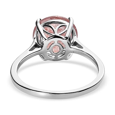 Tanzanian Natronite Solitaire Ring in Platinum Over Sterling Silver (Size 9.0) 3.15 ctw
