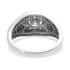 Heart and Arrow Cut Moissanite Men's Ring in Platinum Over Sterling Silver (Size 10.0) 2.50 ctw image number 4
