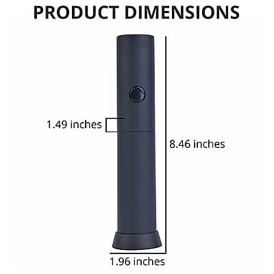 Black Electric Milk Frother Foam Maker (2xAA Battery Not Included)
