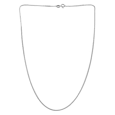 Italian Sterling Silver 0.75mm Curb Chain 20 Inches 2.70 Grams