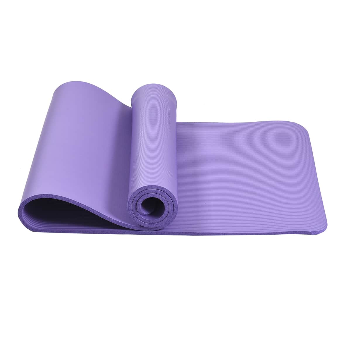 Pink Moisture Resistant NBR Yoga Mat with Strap (74.02"x24.02"x0.5") image number 0