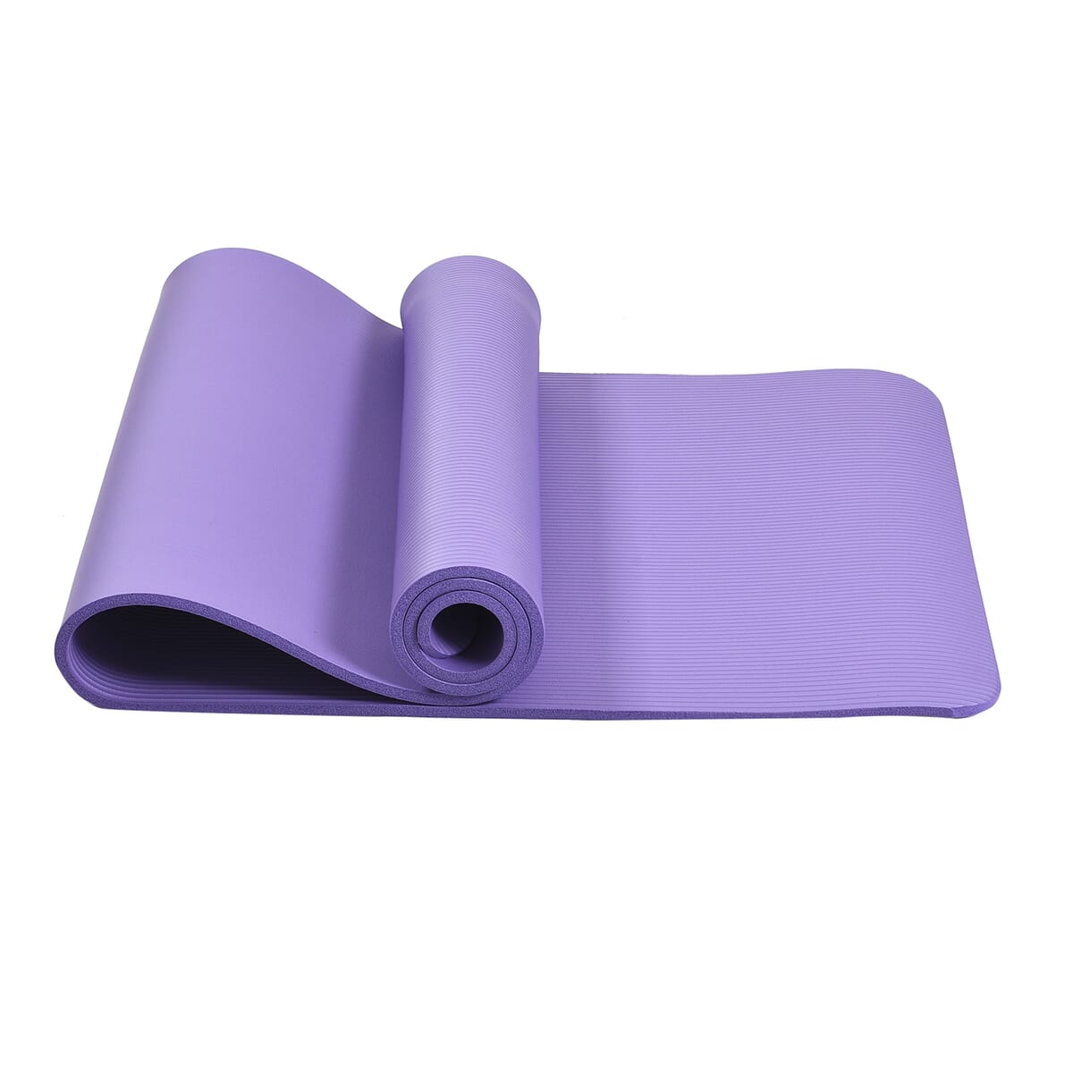 Light Purple Moisture Resistant NBR Yoga Mat with Strap image number 0