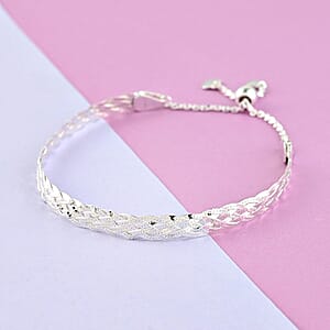 5mm Herringbone Chain Bolo Adjustable Bracelet in Sterling Silver (7.00 In) 4 Grams