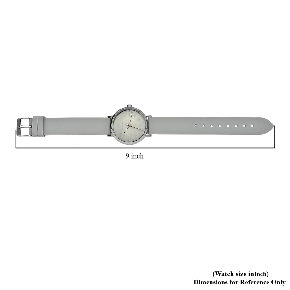Strada Japanese Movement Monochromatic Gray Dial Watch with Gray Silicone Strap image number 5