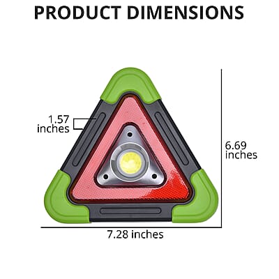 Green USB Triangle Flash Light