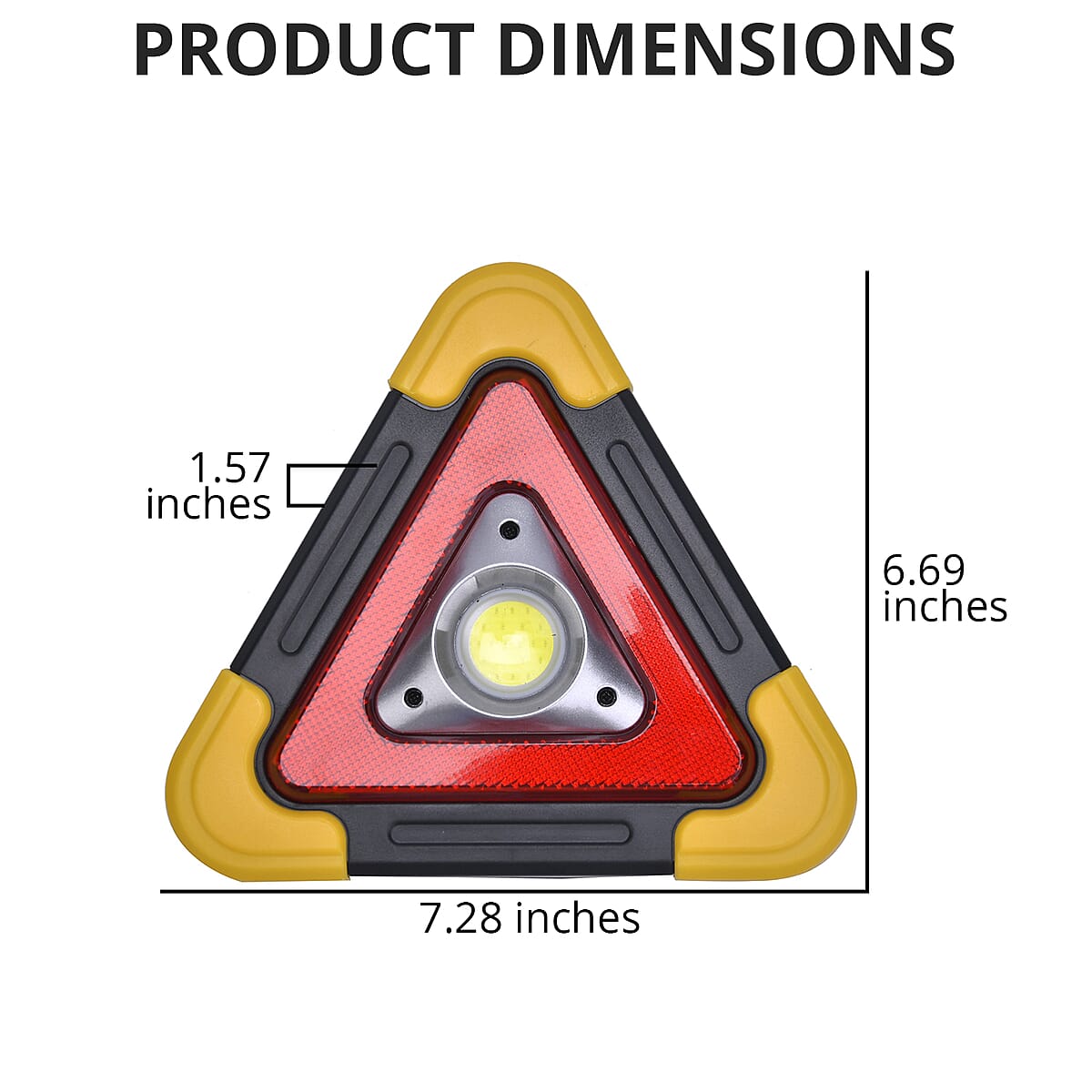 Yellow USB Triangle Flash Light image number 4