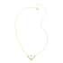 Simulated Diamond Trendy Necklace 17.5 Inches in 14K Yellow Gold Over Sterling Silver 0.80 ctw image number 2