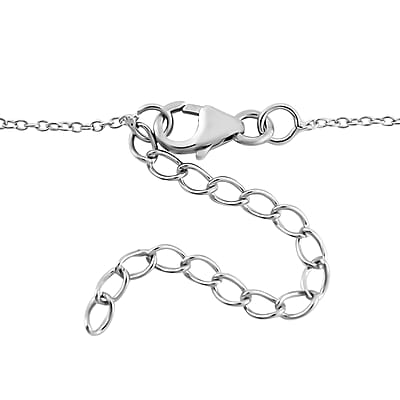 Sterling Silver Faith Hammered Rolo Necklace 16-20 Inches 2.50 Grams