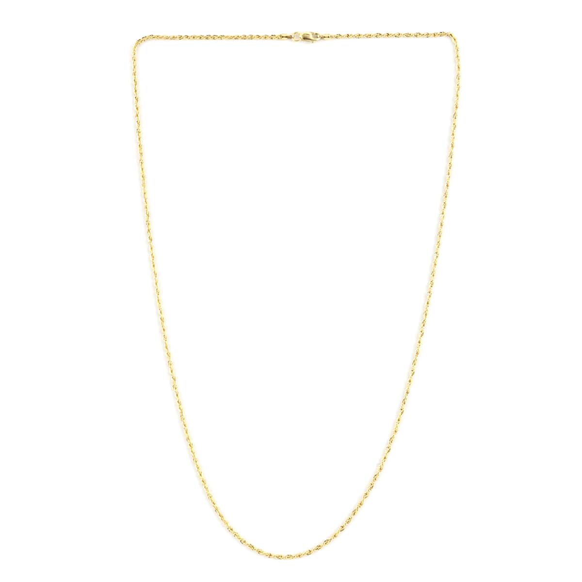 Vegas Closeout Deal 10K Yellow Gold 3.3mm Rope Chain Necklace 26 Inches 6.5 Grams image number 2