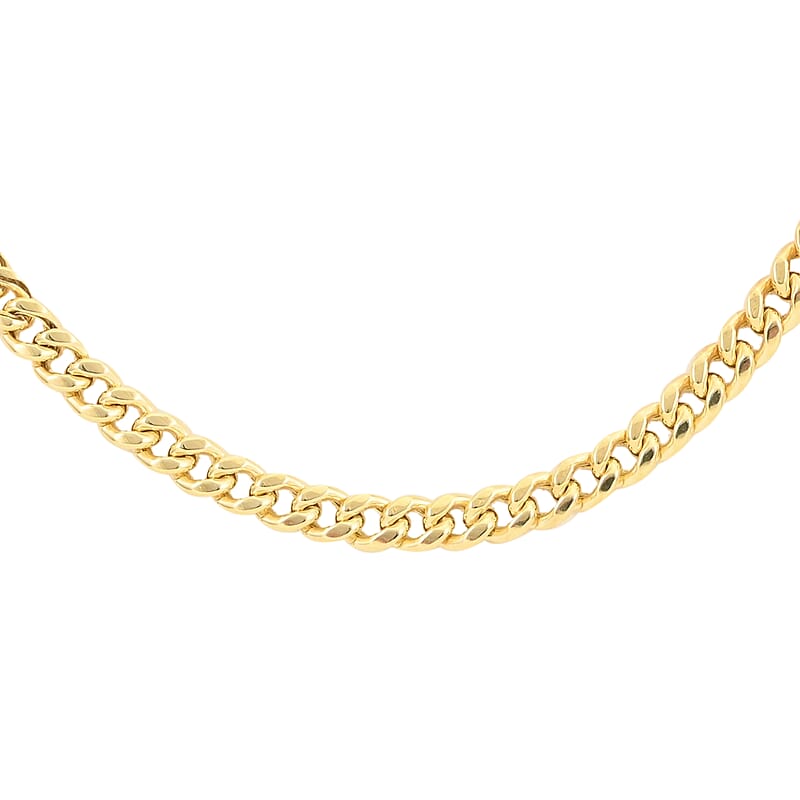 VEGAS CLOSEOUT Deal 10K Yellow Gold 6mm Miami Cuban Chain Necklace 18 Inches 16.6 Grams