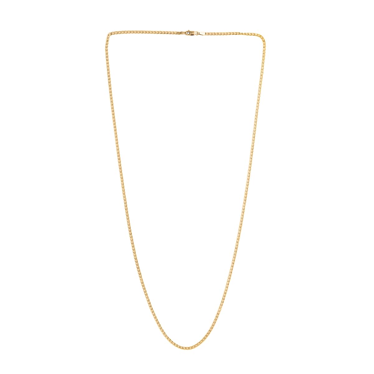 Vegas Closeout Deal 10K Yellow Gold 4.5mm Curb Necklace 20 Inches 7 Grams image number 1