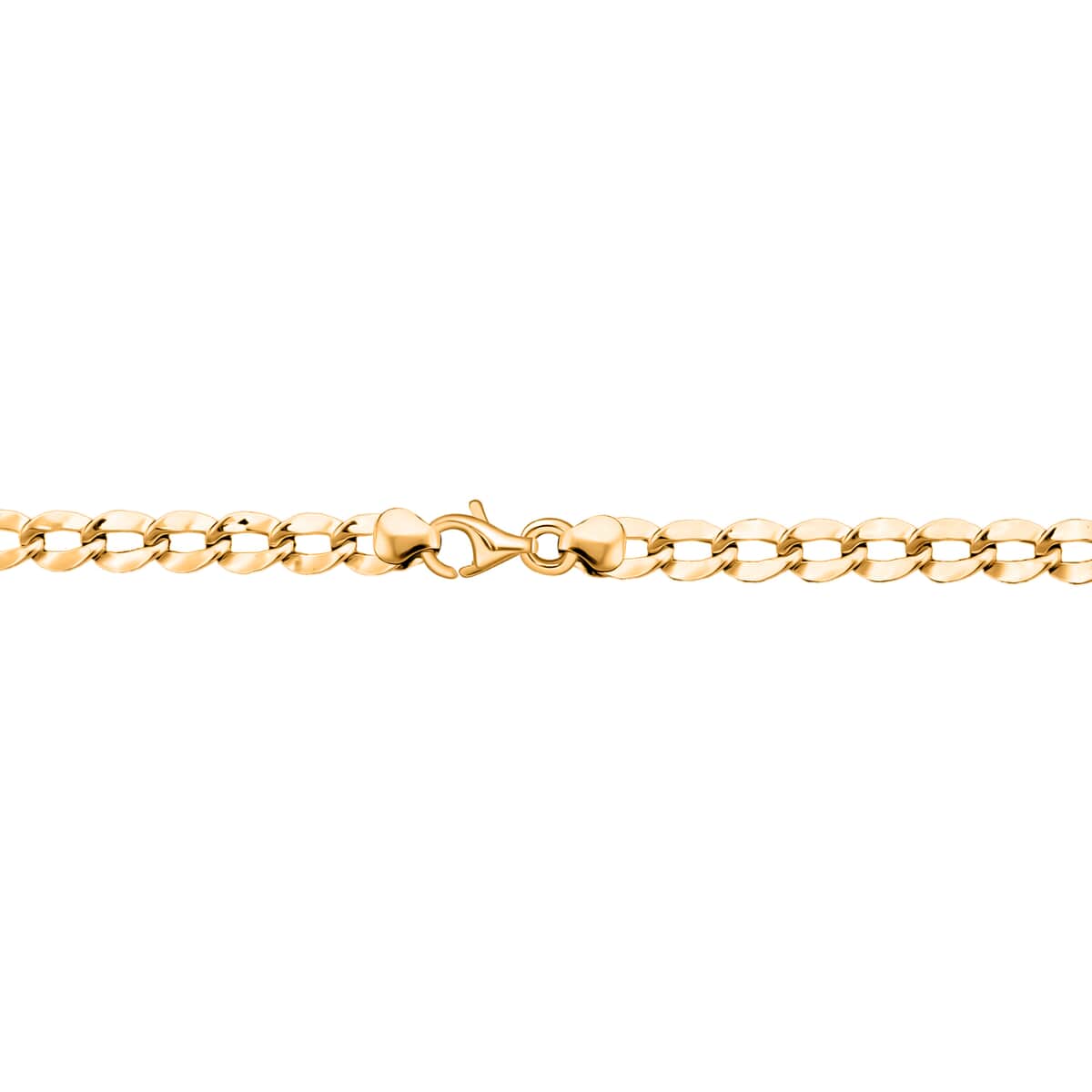 Vegas Closeout Deal 10K Yellow Gold 4.5mm Curb Necklace 20 Inches 7 Grams image number 3