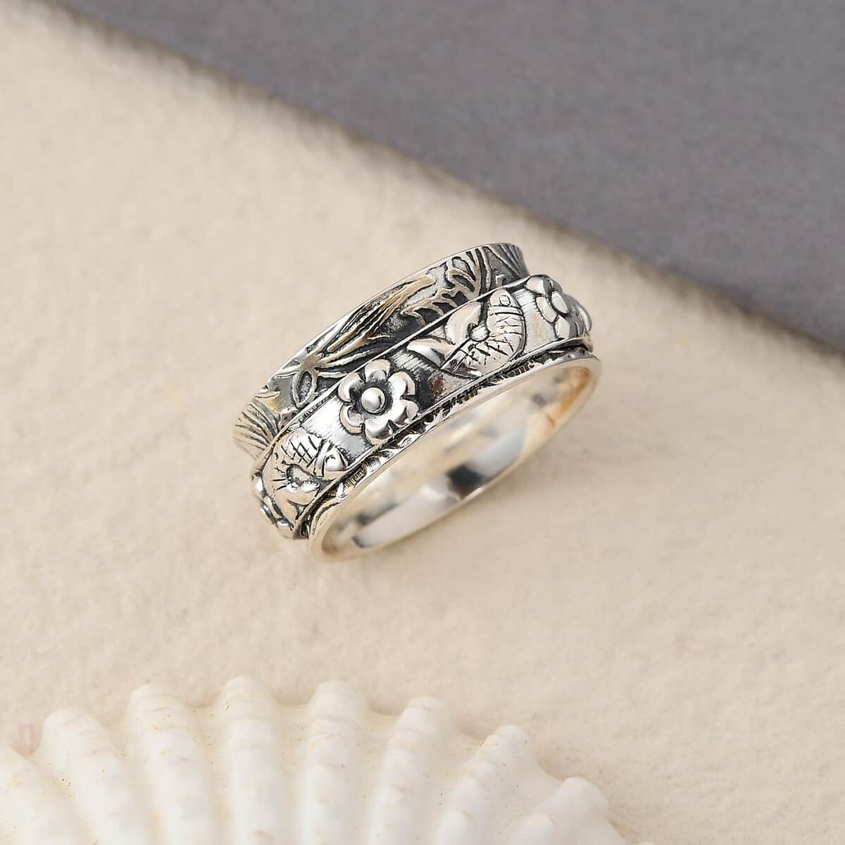 Band Ring in Sterling Silver (Size 10.0) 6.50 Grams image number 1