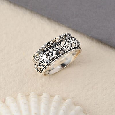 Band Ring in Sterling Silver (Size 10.0) 6.50 Grams