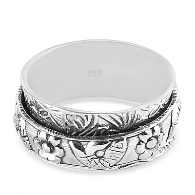 Band Ring in Sterling Silver (Size 10.0) 6.50 Grams