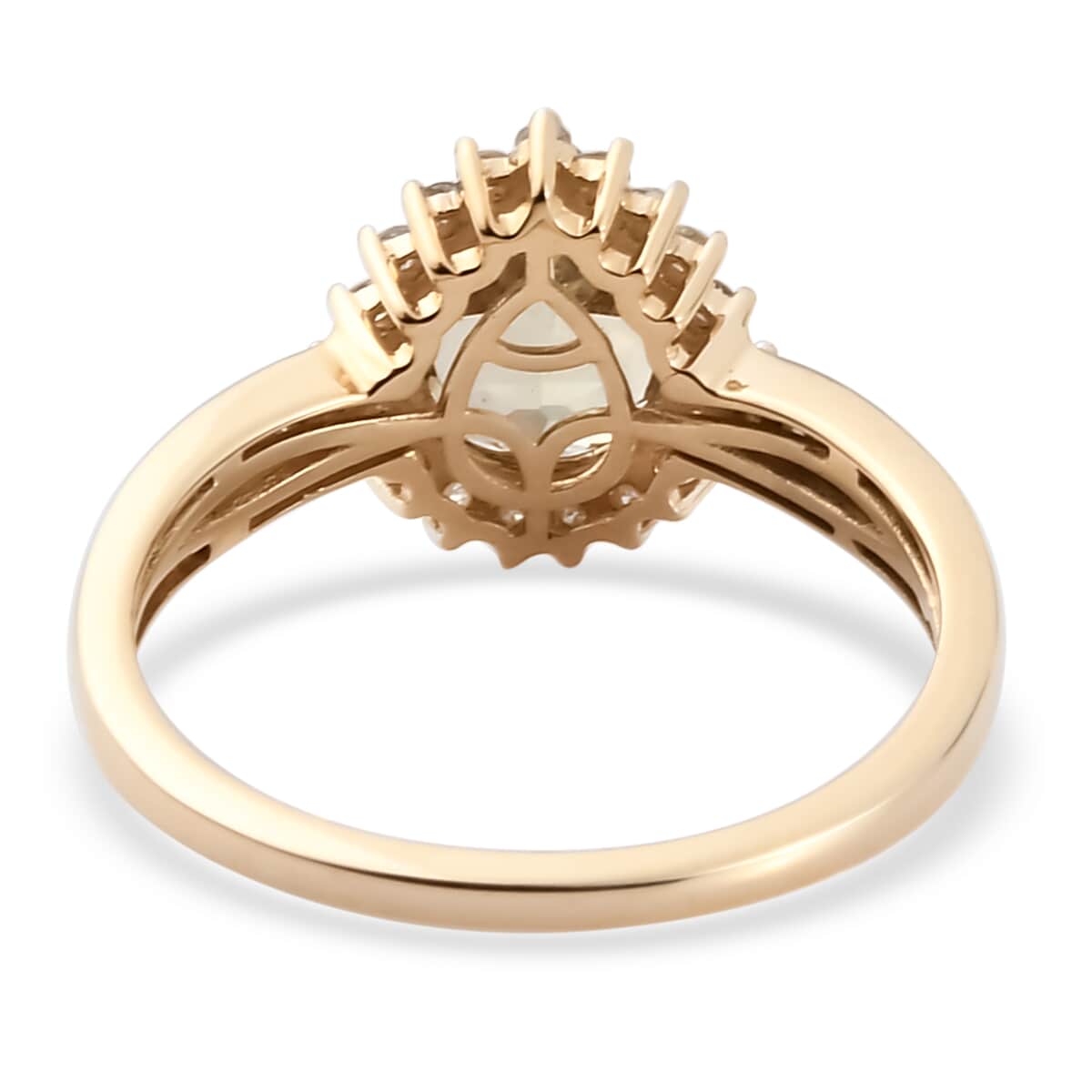 Luxoro 14K Yellow Gold Premium Turkizite and G-H I3 Diamond Ring (Size 8.0) 2.05 ctw image number 4