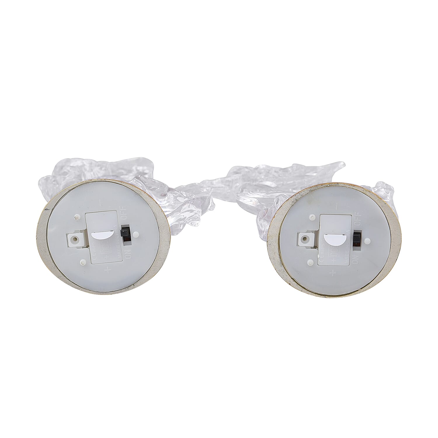 Set of 2 Flat Angel Gesture of Prayer and Holding The Harp with Multi Color Changing Light
