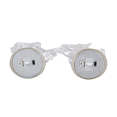 Set of 2 Flat Angel Gesture of Prayer and Holding The Harp with Multi Color Changing Light