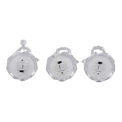 Set of 3 Angel Gesture of Prayer and Blowing Trumpet and Reading The Bible with Multi Color Changing Light