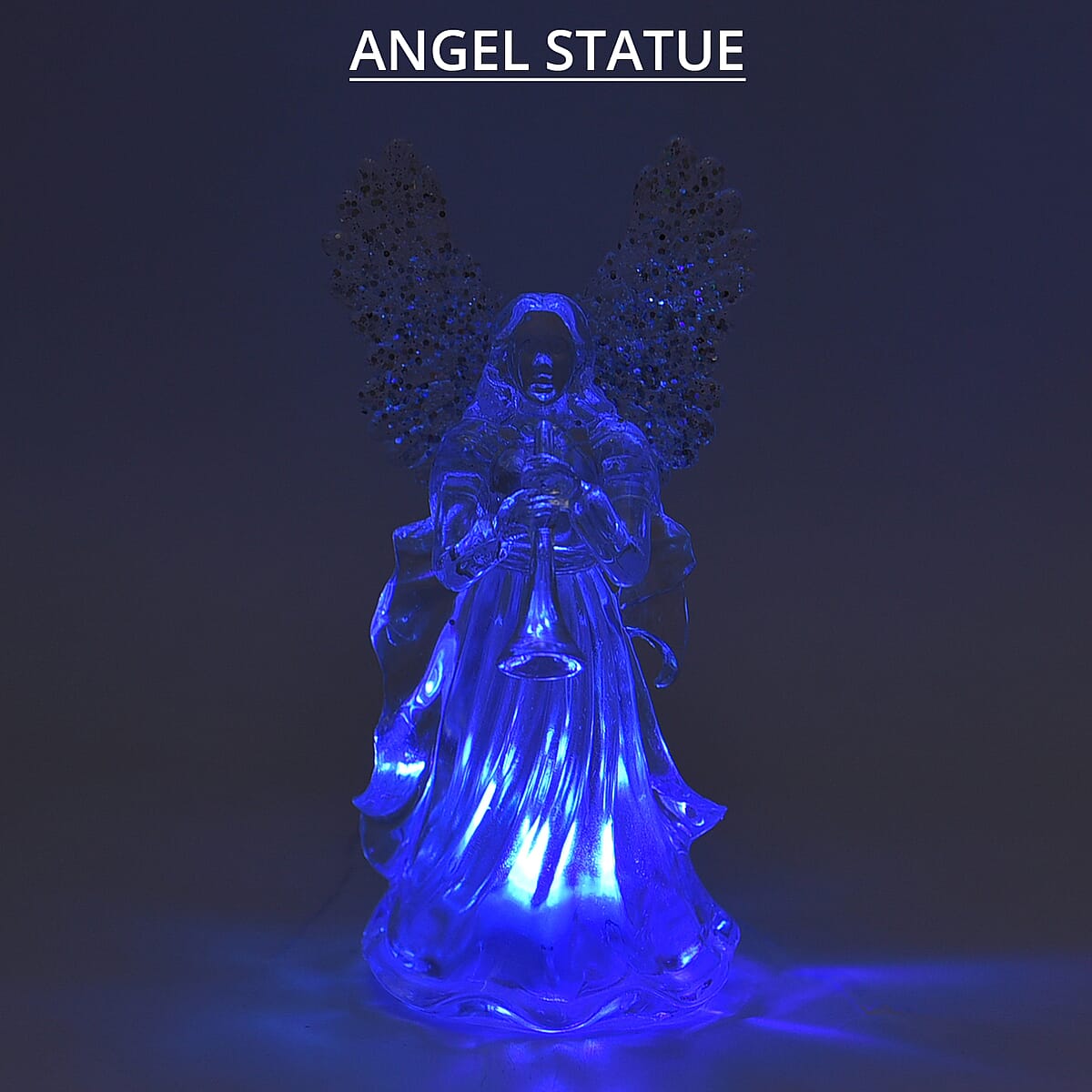 White Small Angel-playing The Trumpet image number 1