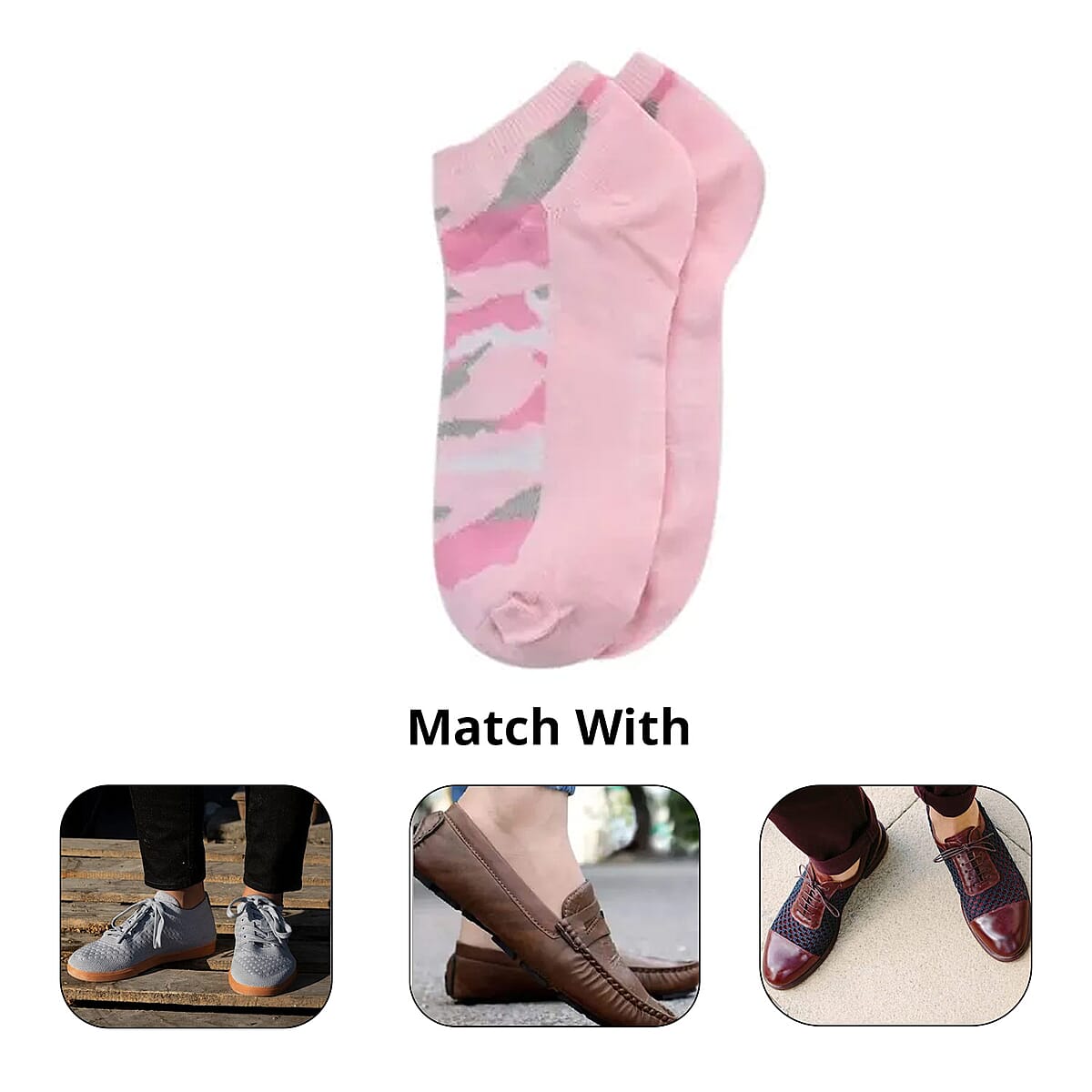 Nicole Miller 10 Pairs No Show Socks (Sizes 4-10) - Camo (Ships in 8-10 business days) image number 2