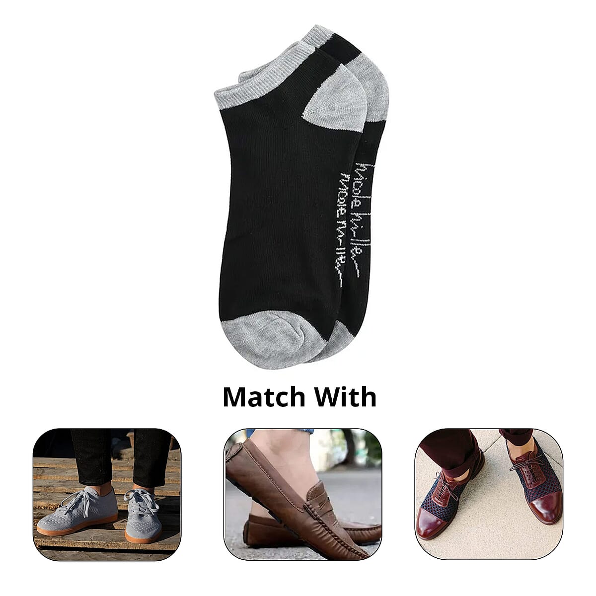 Nicole Miller 10 Pairs No Show Socks (Sizes 4-10) - Gray image number 2