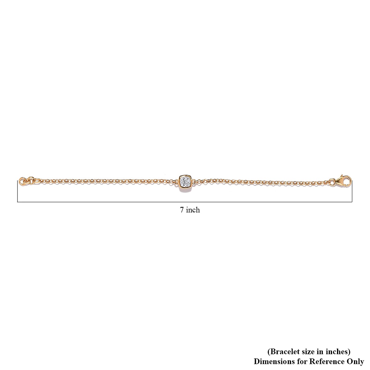 Moissanite Bracelet in Platinum Over Sterling Silver (10.50 In) 1.00 ctw image number 4