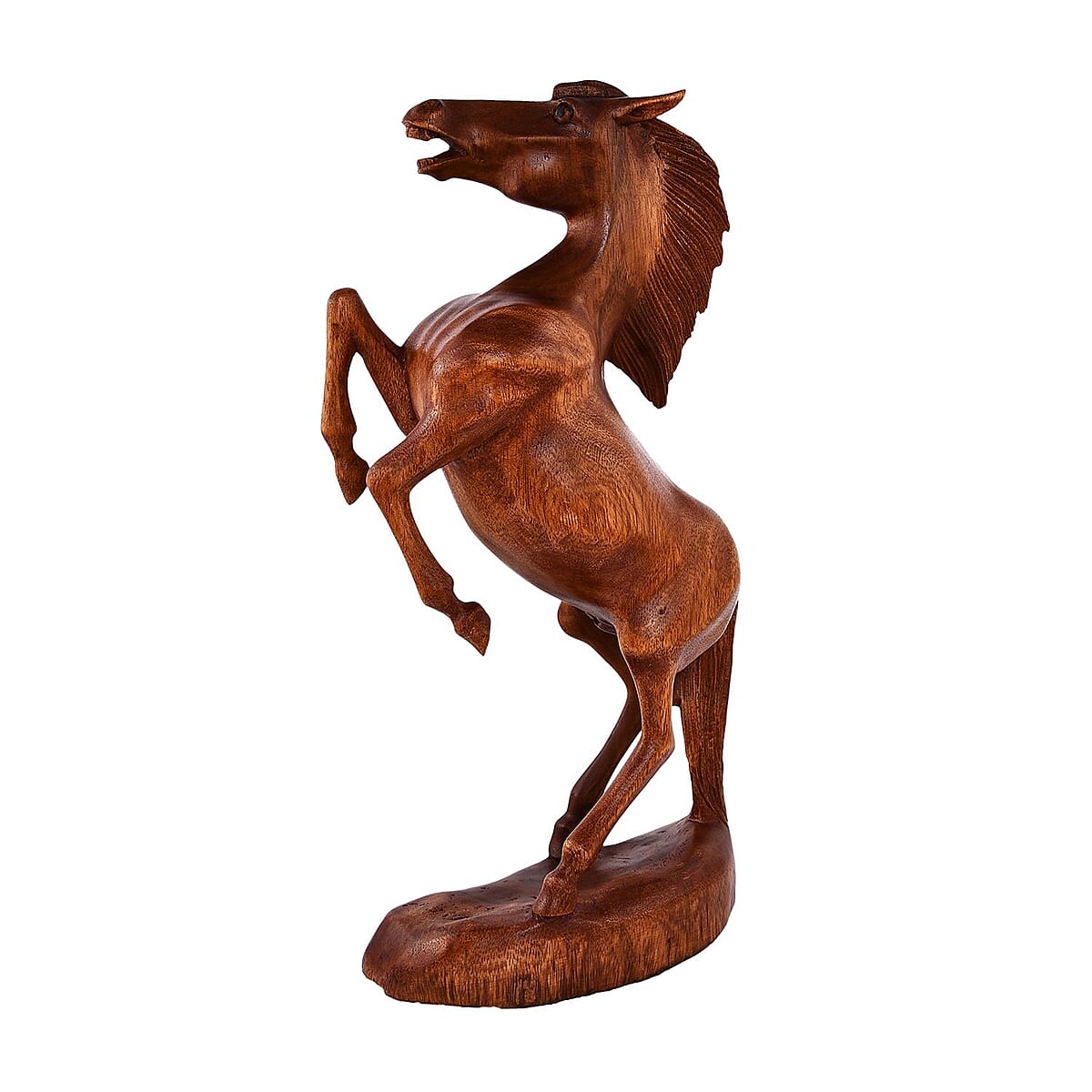 Standing  Wooden Horse Sculpture image number 2