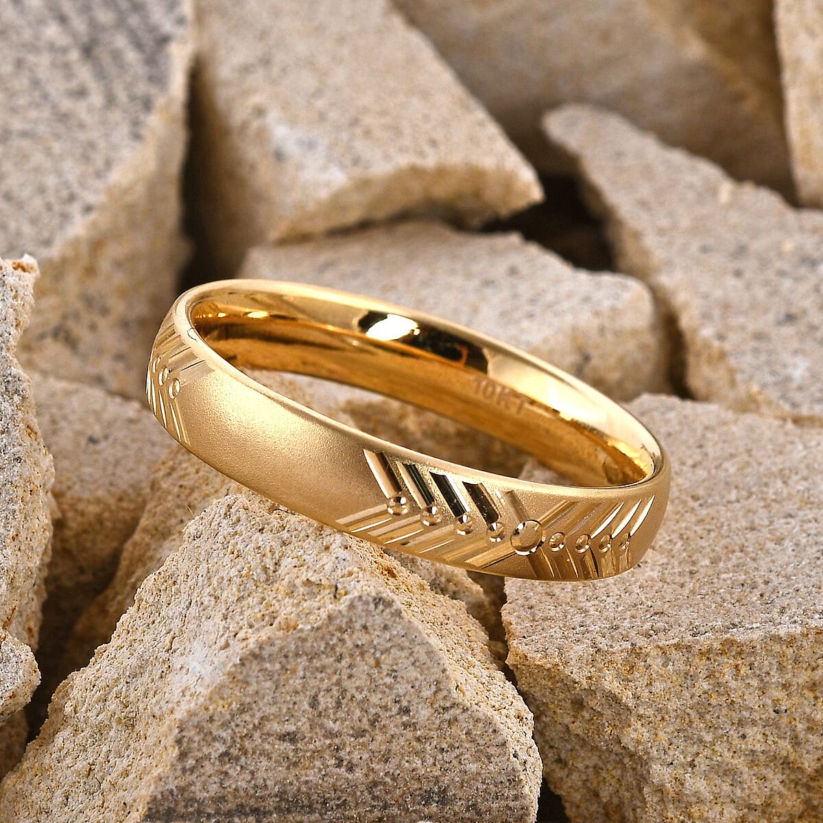 10K Yellow Gold Band Ring (Size 10.0) (1.50 g) image number 1