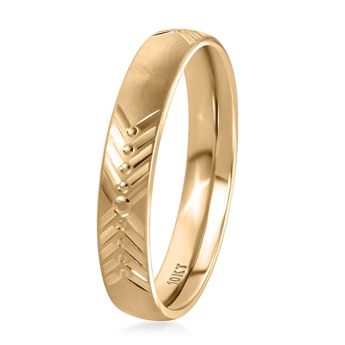 10K Yellow Gold Band Ring (Size 10.0) (1.50 g) image number 3