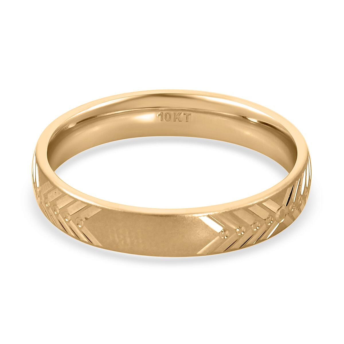 10K Yellow Gold Band Ring (Size 7.0) 1.50 Grams image number 4