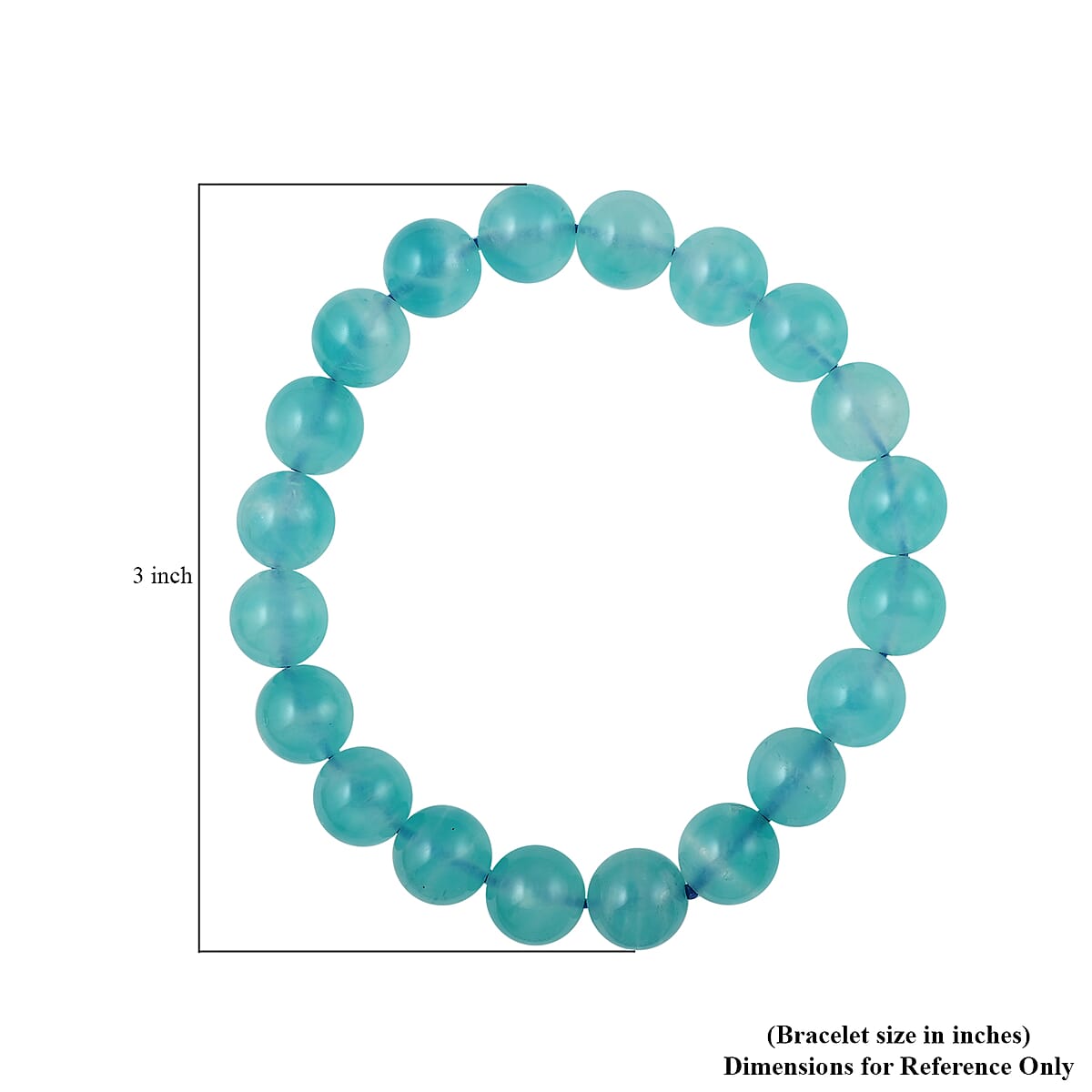 AAAA Amazonite Beaded Stretch Bracelet 153.50 ctw image number 3